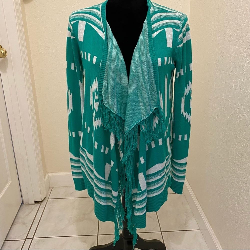 - - Umgee green cardigan size Medium